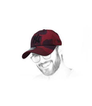 camo cap NY bordeaux NY Camo Colour 9Forty maroon black